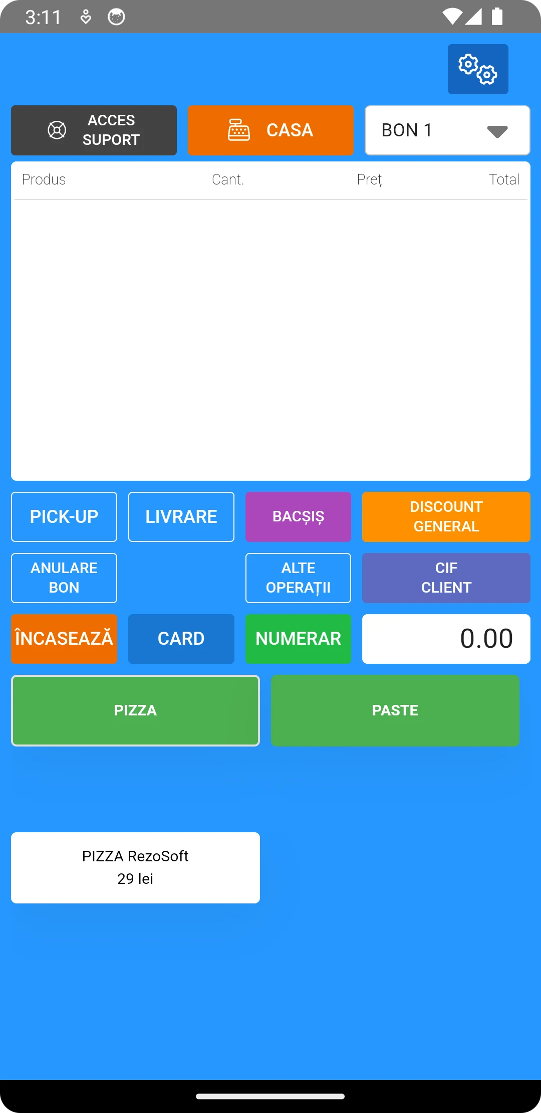 RezoSoft POS screenshot